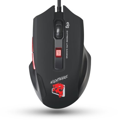 mouse gamer nightmare led 6 botoes 4000 dpi mgnm elg 1